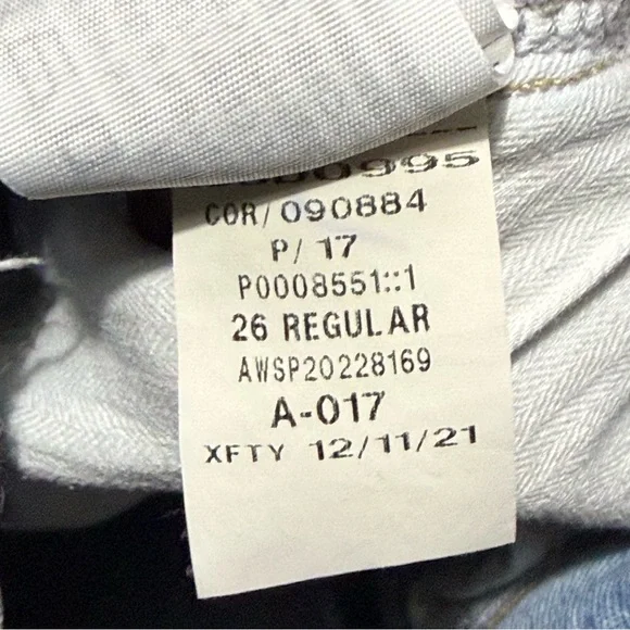 Abercrombie & Fitch The 90s Low Rise Jeans Women's 2/26 Curve Love Distressed De - Picture 5 of 6